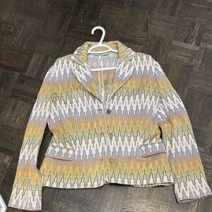 M by Missoni Pastel Zigzag Blazer